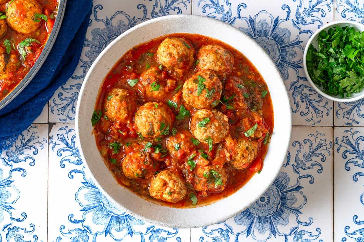摩洛哥魚科法塔（Kofta）中的辣果醬